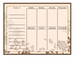 অনুভূমিক ম্যাগনেটিক ফ্রিজ ক্যালেন্ডার অতিরিক্ত পুরু সাপ্তাহিক পরিকল্পনাকারী 16.9 X 13 ইঞ্চি